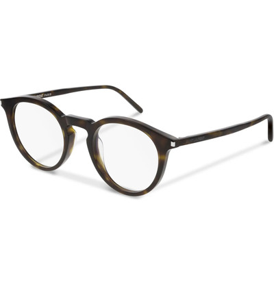 SAINT LAURENT Round-Frame Tortoiseshell Acetate Optical Glasses outlook