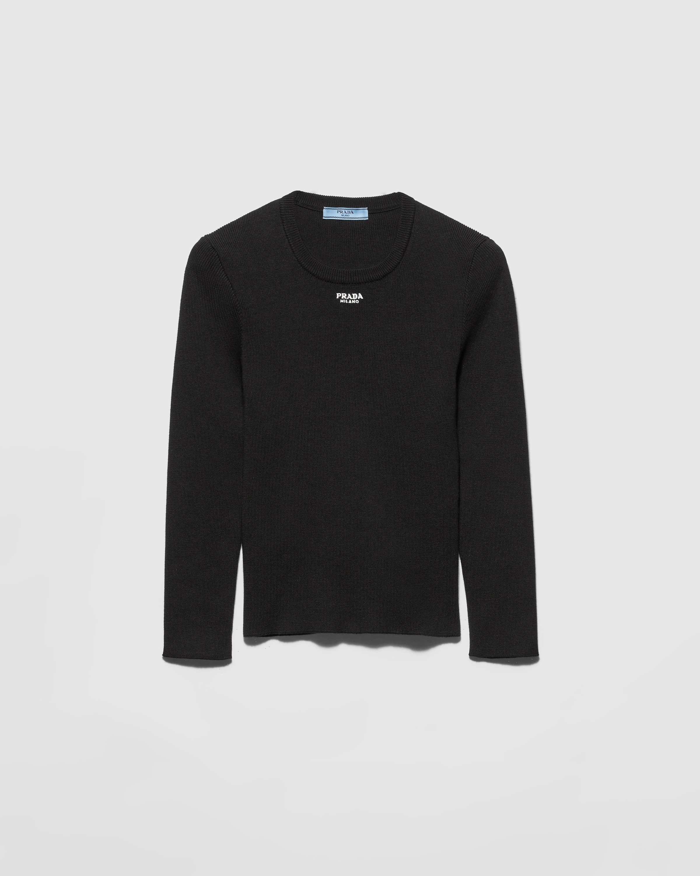 Cotton crew-neck sweater - 1