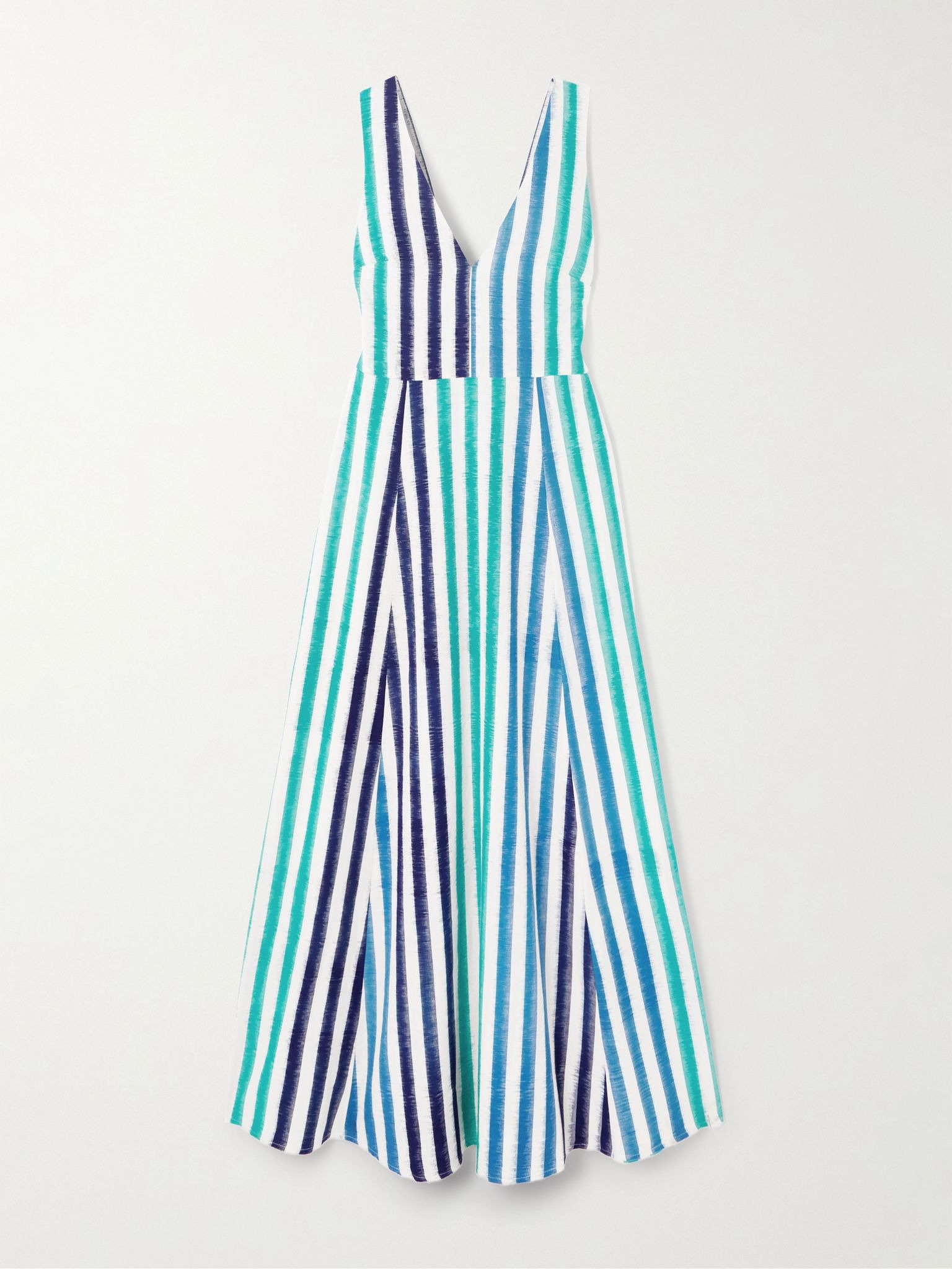 Nellie striped cotton maxi dress Blue - 1