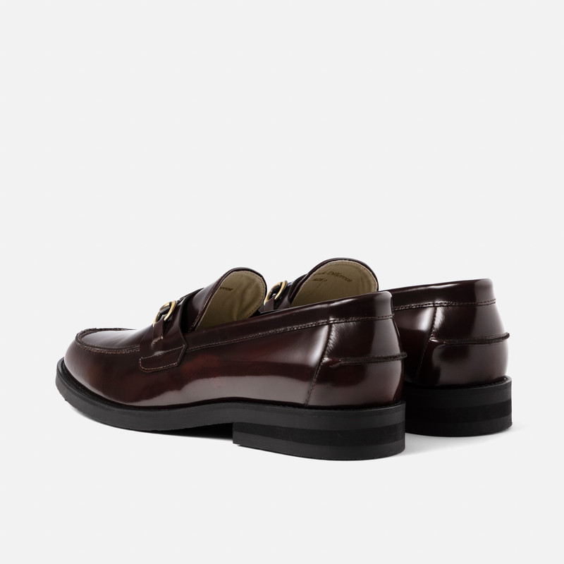 Wilde Buffed Red Plus Bit Loafer - Men's 6