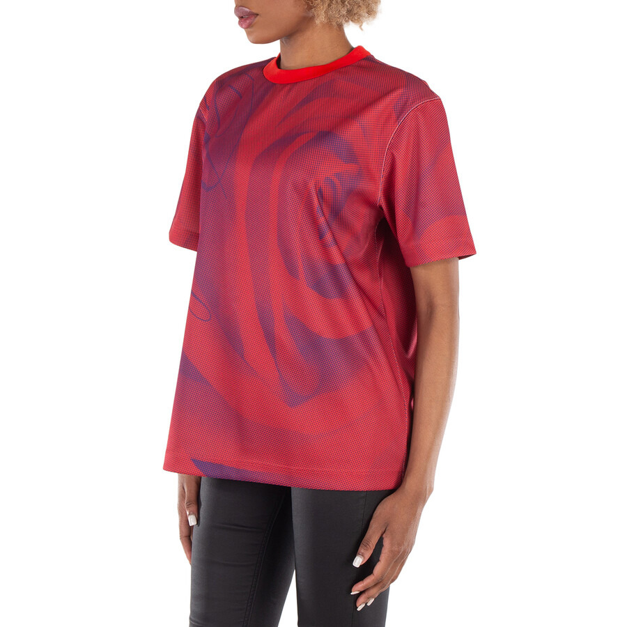 Burberry Rose Graphic And Logo Print T-Shirt - 4