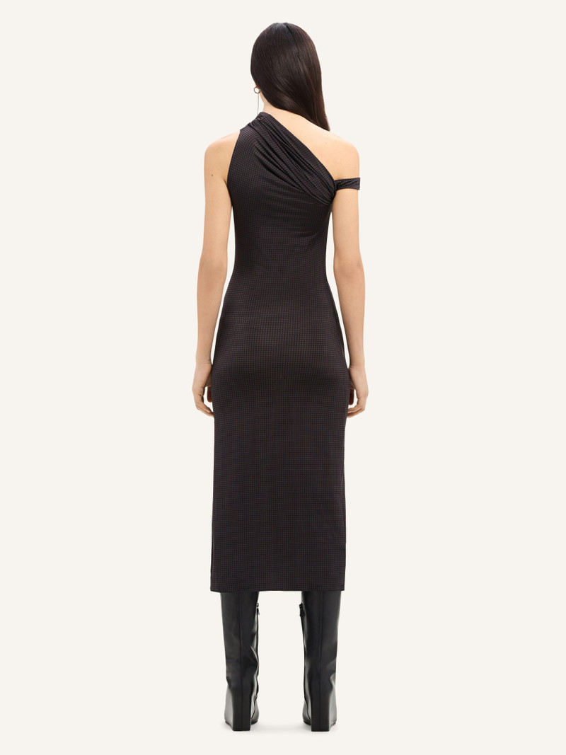 HOUNDSTOOTH MIDI TWIST 드레스 4
