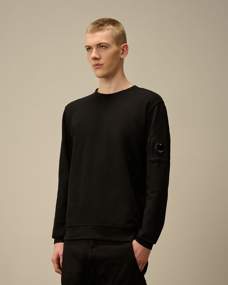 C.P. Company Light Fleece Crewneck Lens Sweatshirt outlook