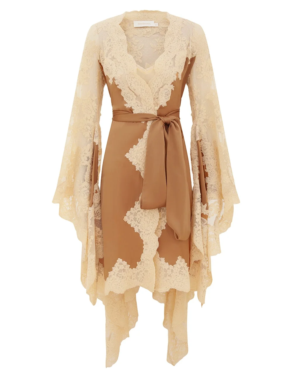 HYPNOTIC SATIN WRAP DRESS - 1