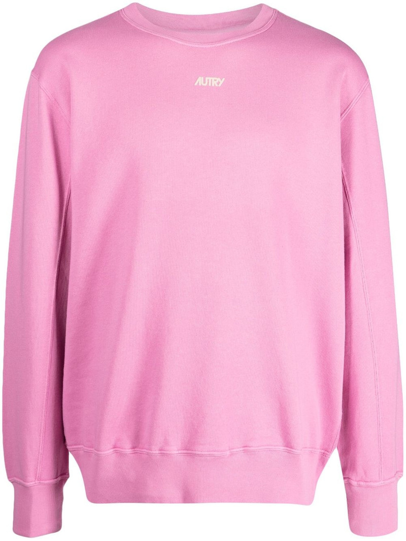 logo-print cotton sweatshirt 1