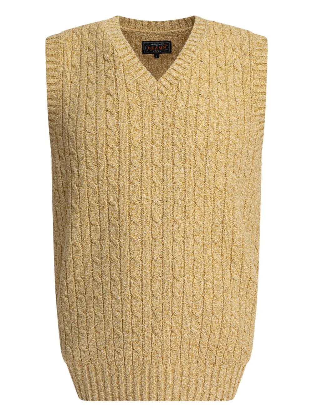 cable-knit V-neck sweater vest - 1
