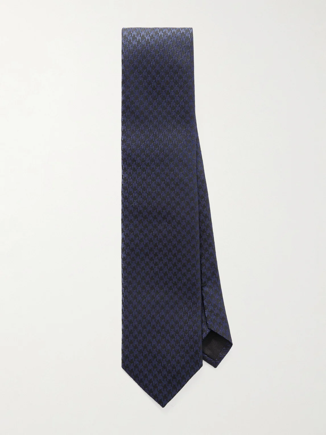 8cm Houndstooth Silk-Jacquard Tie - 1