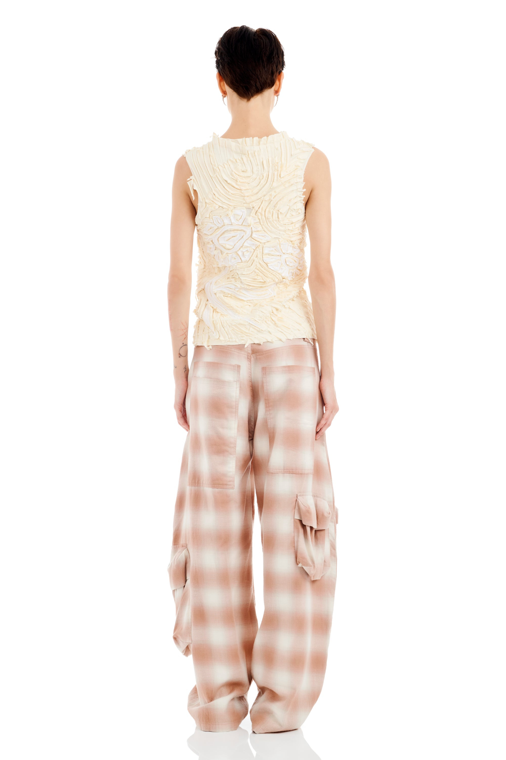 IVORY CHIRP FLOWER TANK - 5