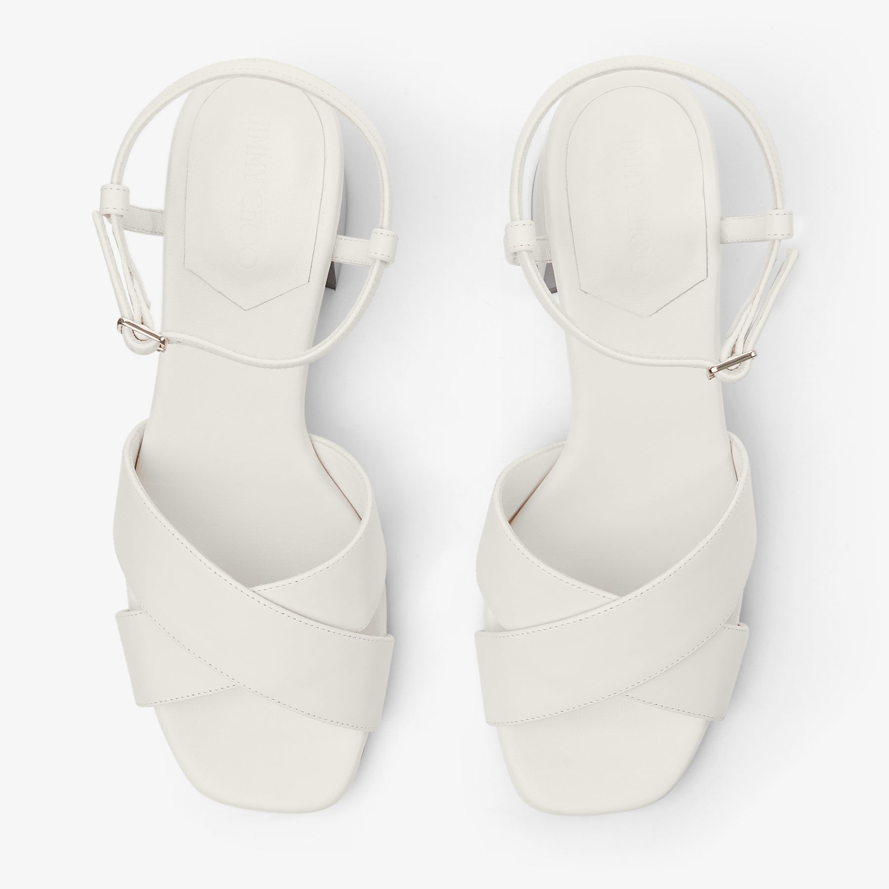 Valla 65
Latte Vacchetta Leather Block Heel Sandals - 5