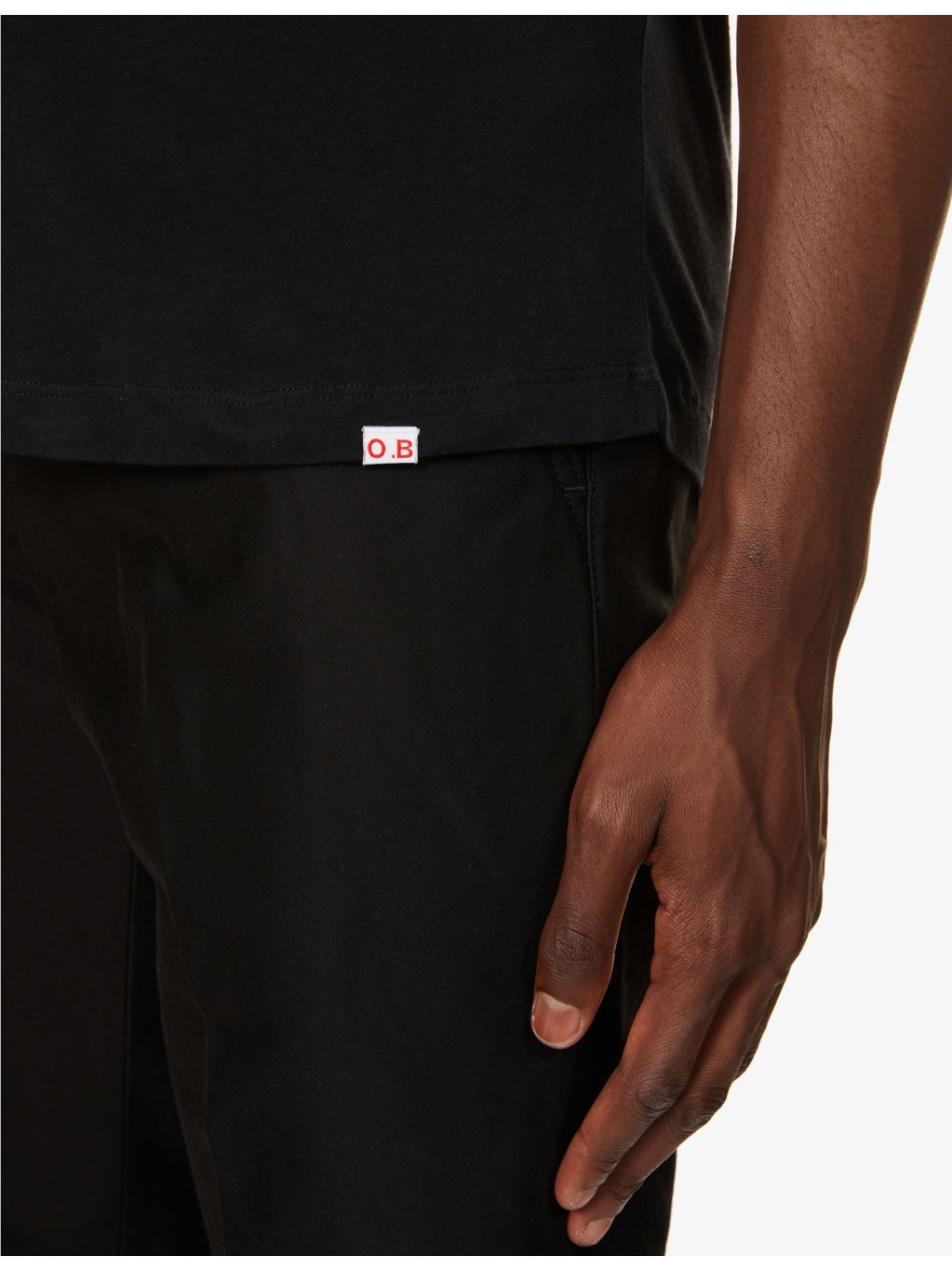 OB-T tailored crewneck cotton-jersey T-shirt - 5
