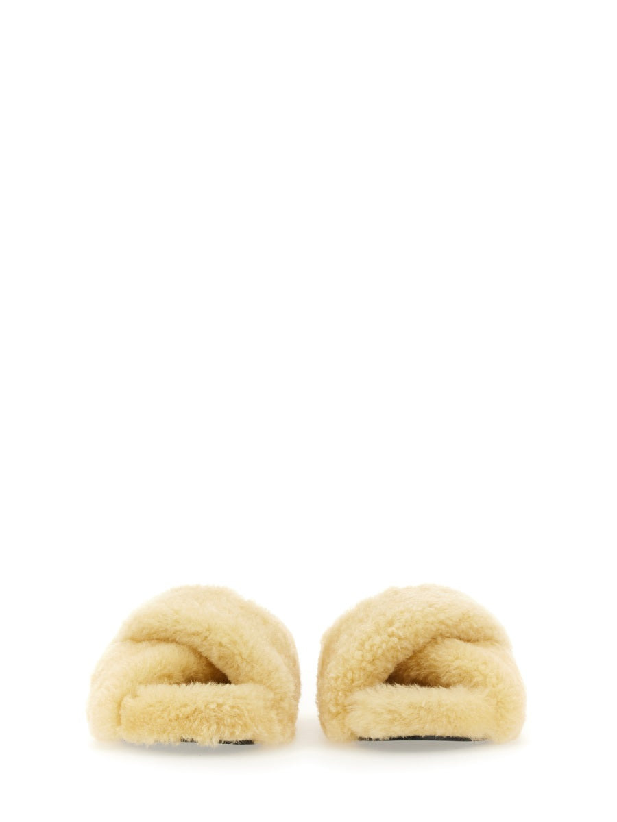 Jil Sander Women Shearling Sandal - 4