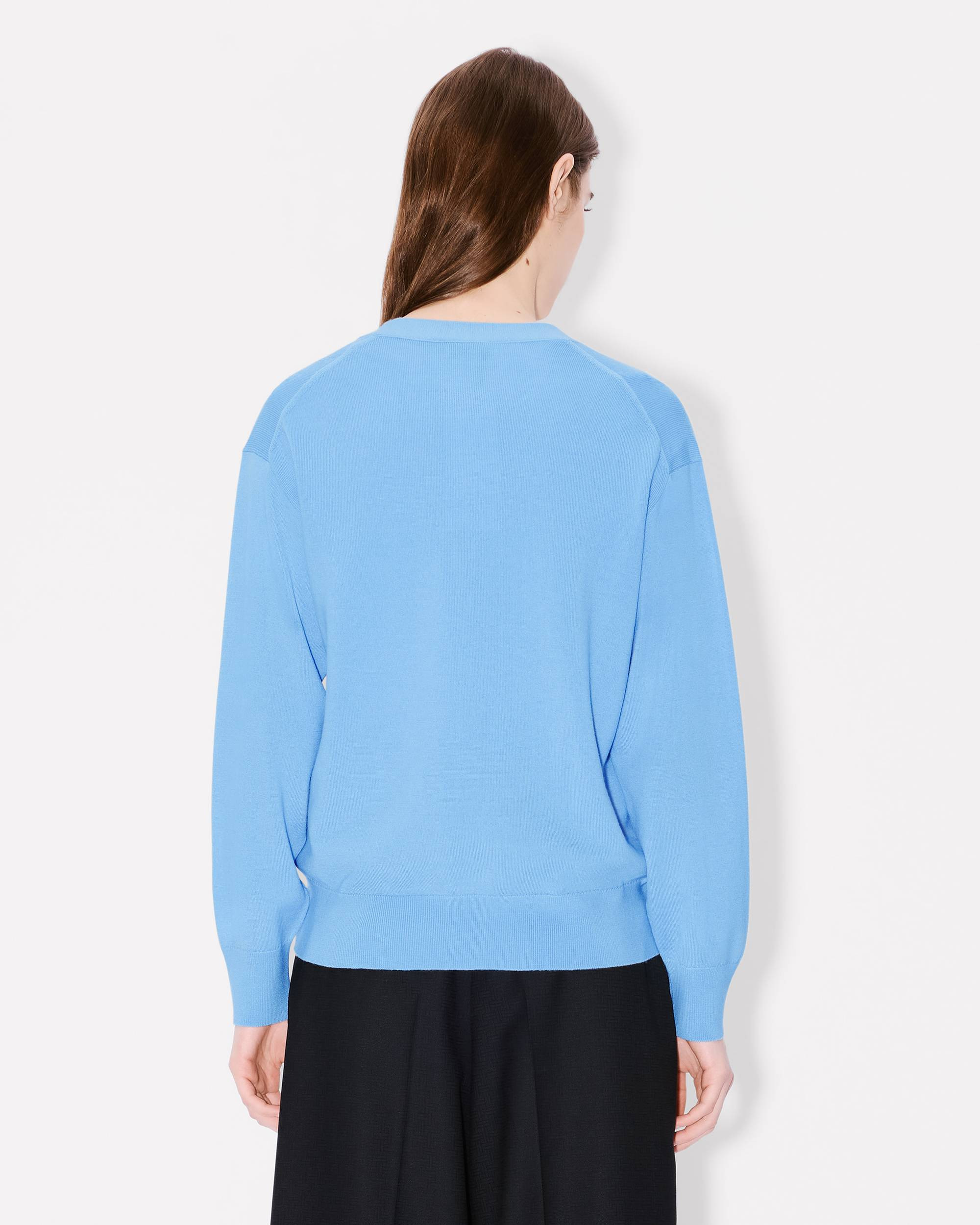 'Boke Flower' embroidered cardigan in Merino wool - 4