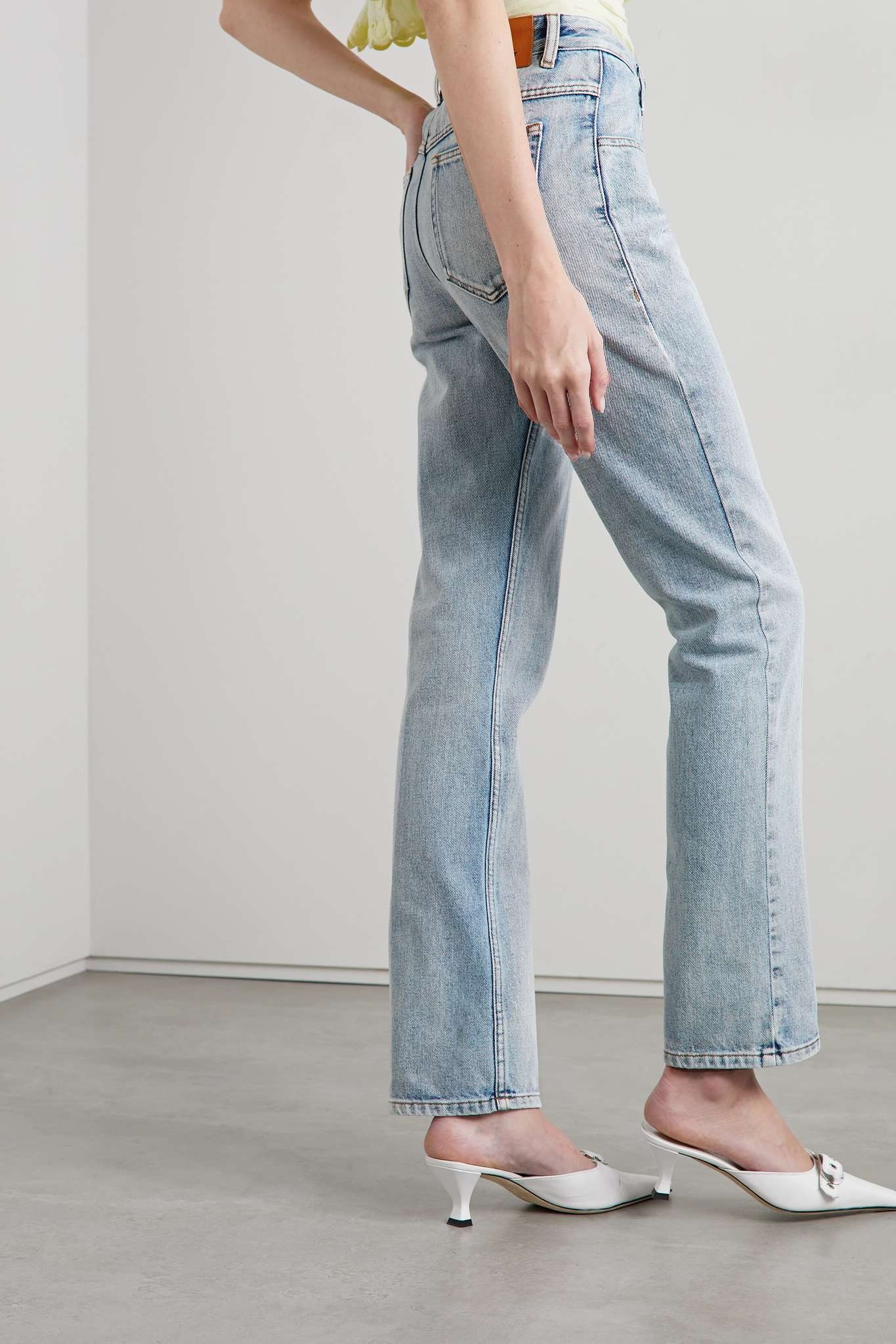 Laora mid-rise slim-leg jeans - 4