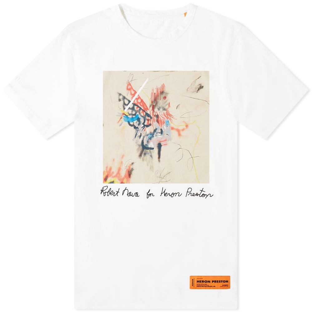 Heron Preston Robert Nava Embroidery & Print Tee - 1