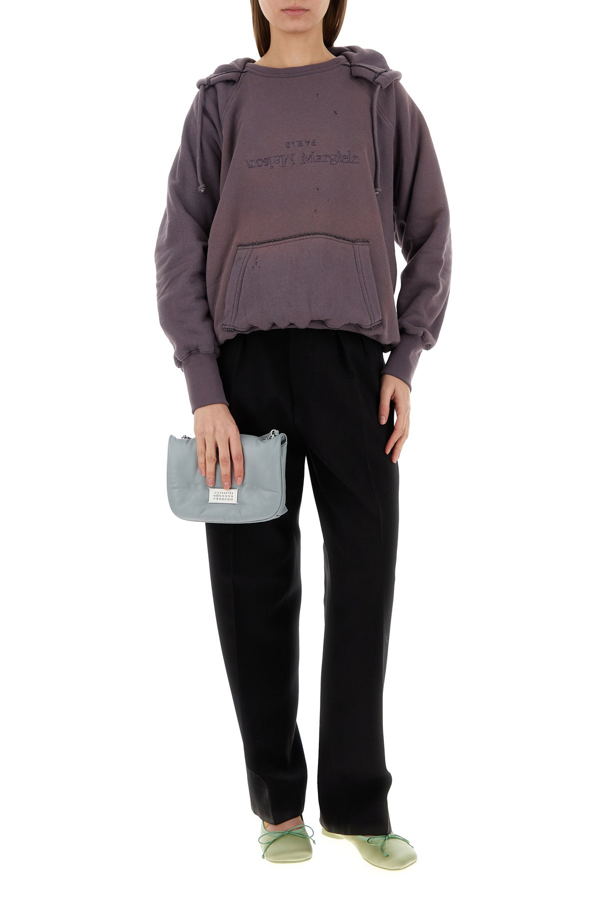 Purple cotton sweatshirt - 6