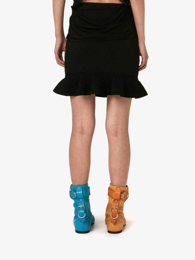 RUFFLED HEM MINI SKIRT 3