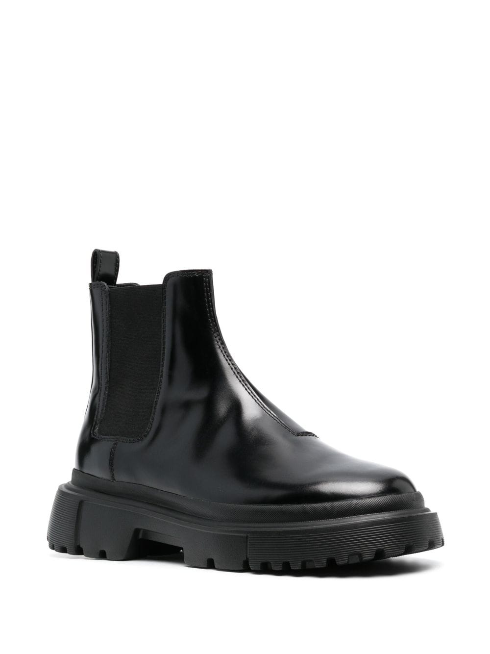 Chelsea round-toe leather boots - 2