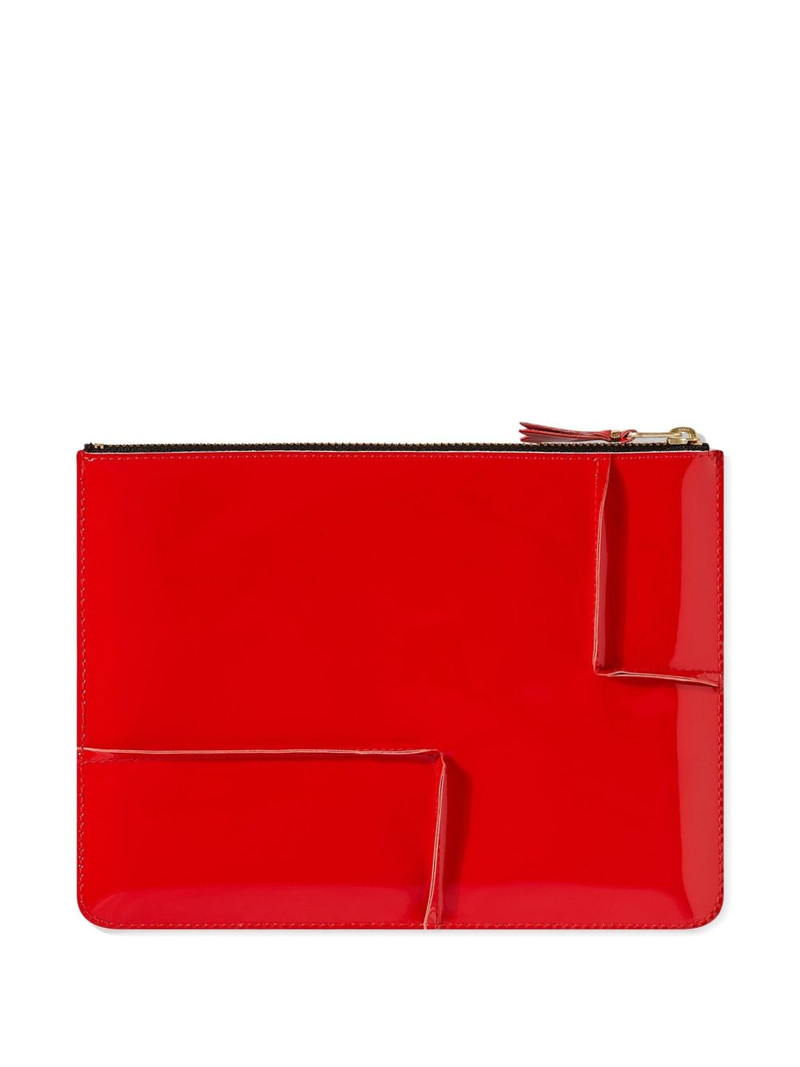 Comme Des Garçons Reversed Hem zipped wallet outlook