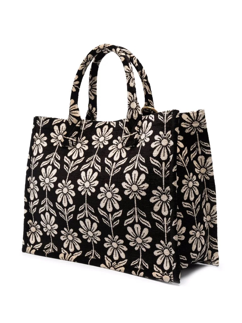 floral-print tote bag - 3