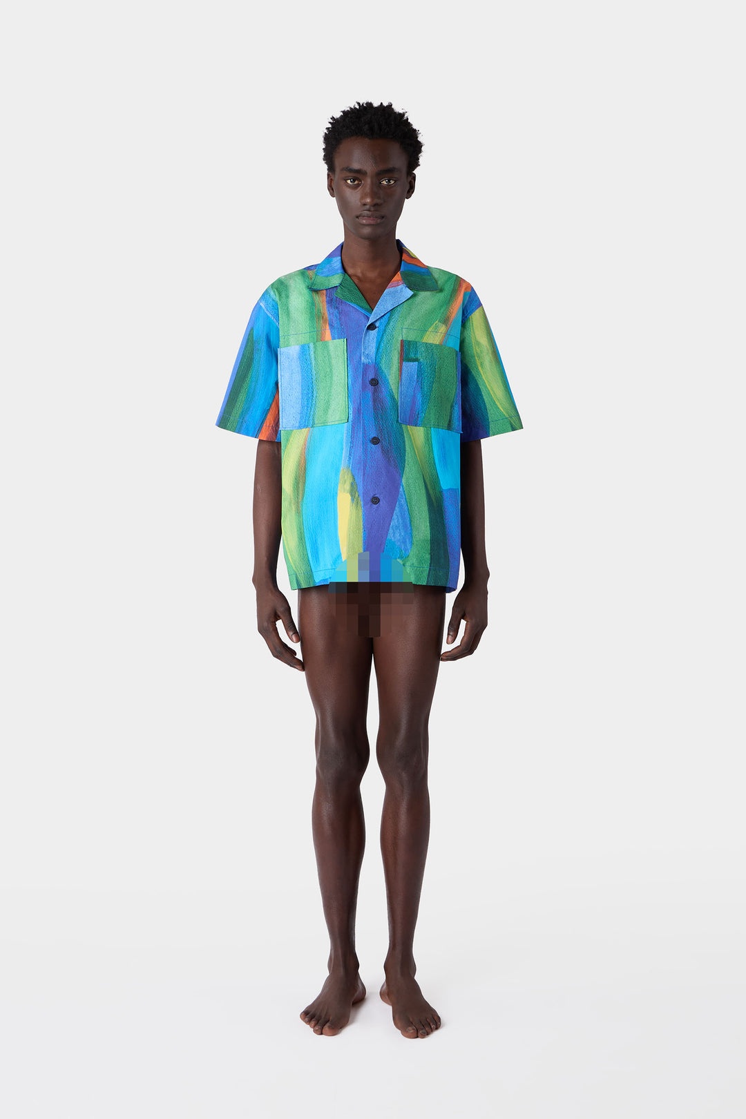 PENNELLETA SHORTSLEEVE SHIRT / multicolor allover print - 5