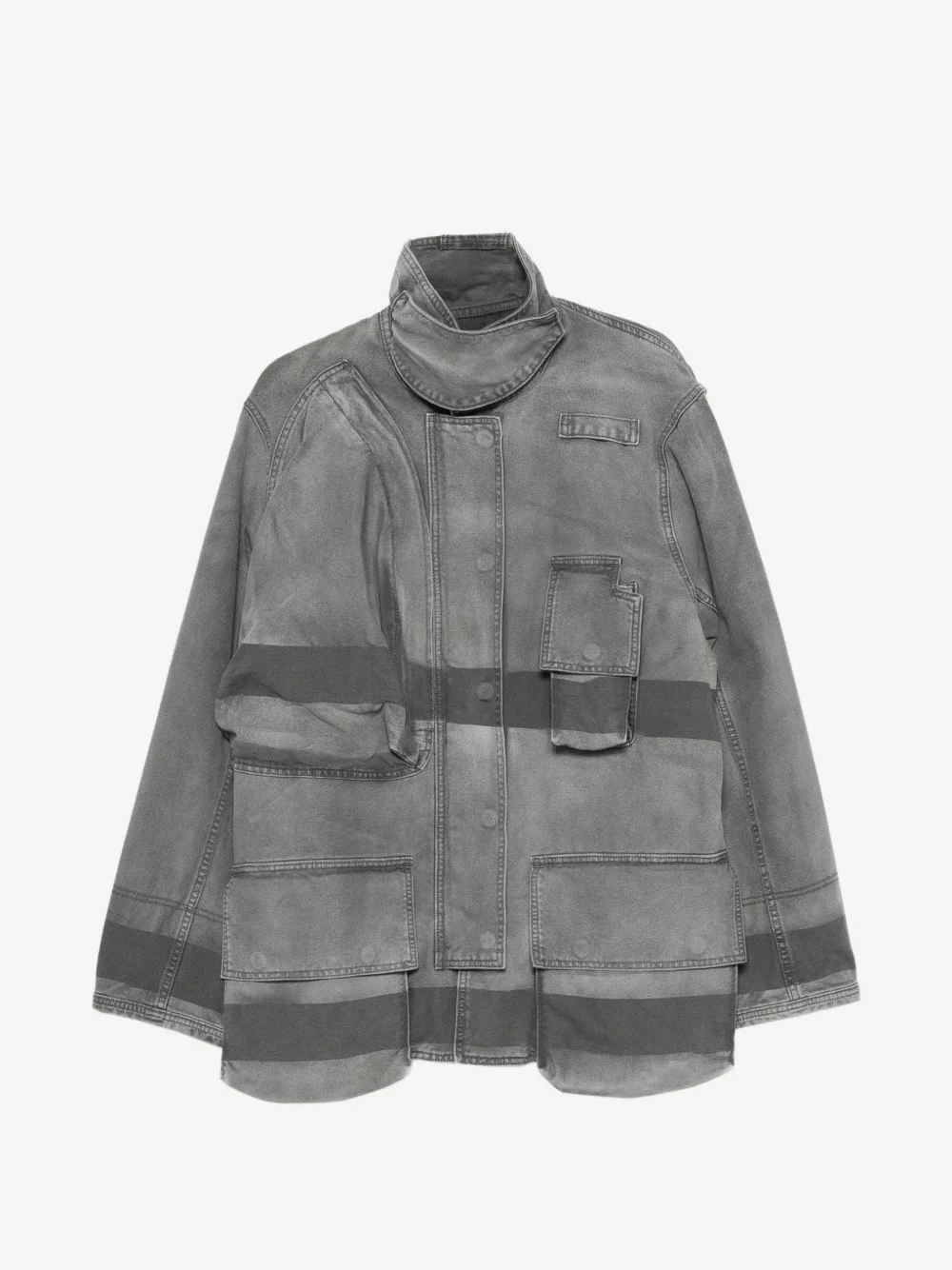Fireman multi-pocket cotton coat - 1