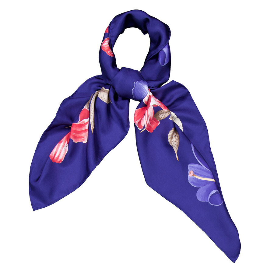 Ferragamo Hibiscus Print Silk Foulard - 6