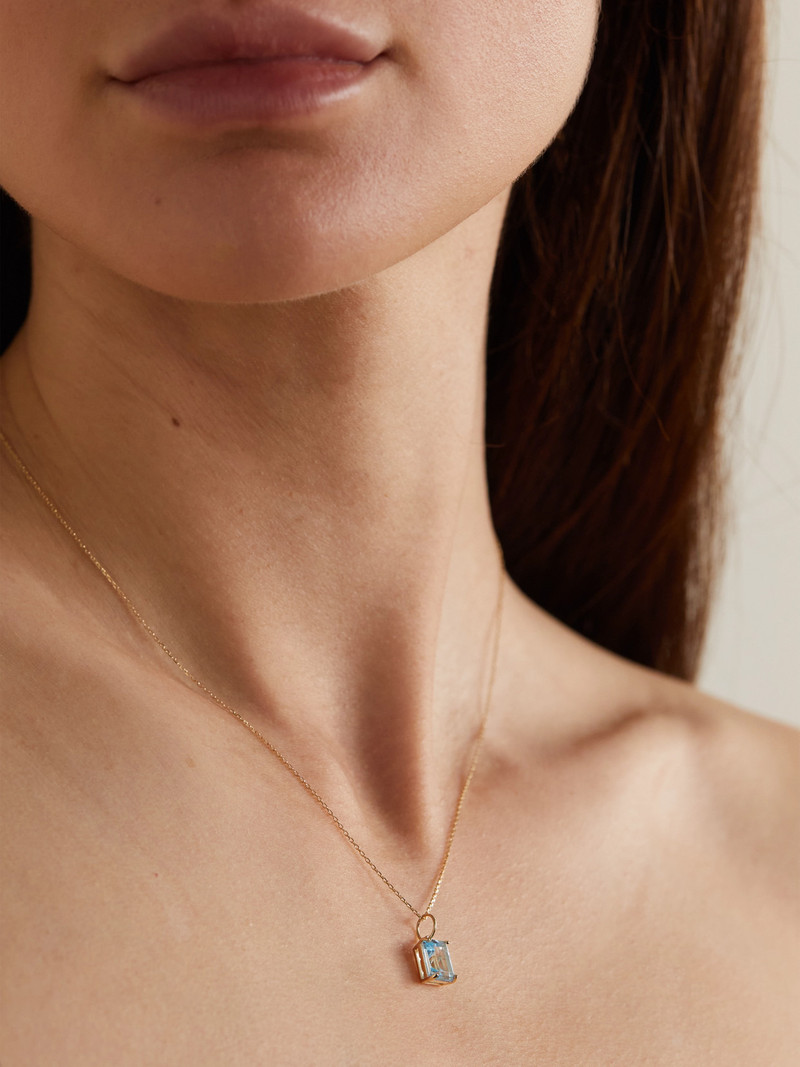 MATEO 14-karat Gold Topaz Necklace outlook