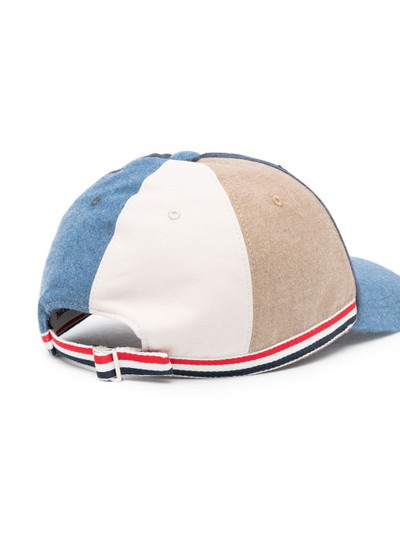 Thom Browne colour-block baseball cap outlook