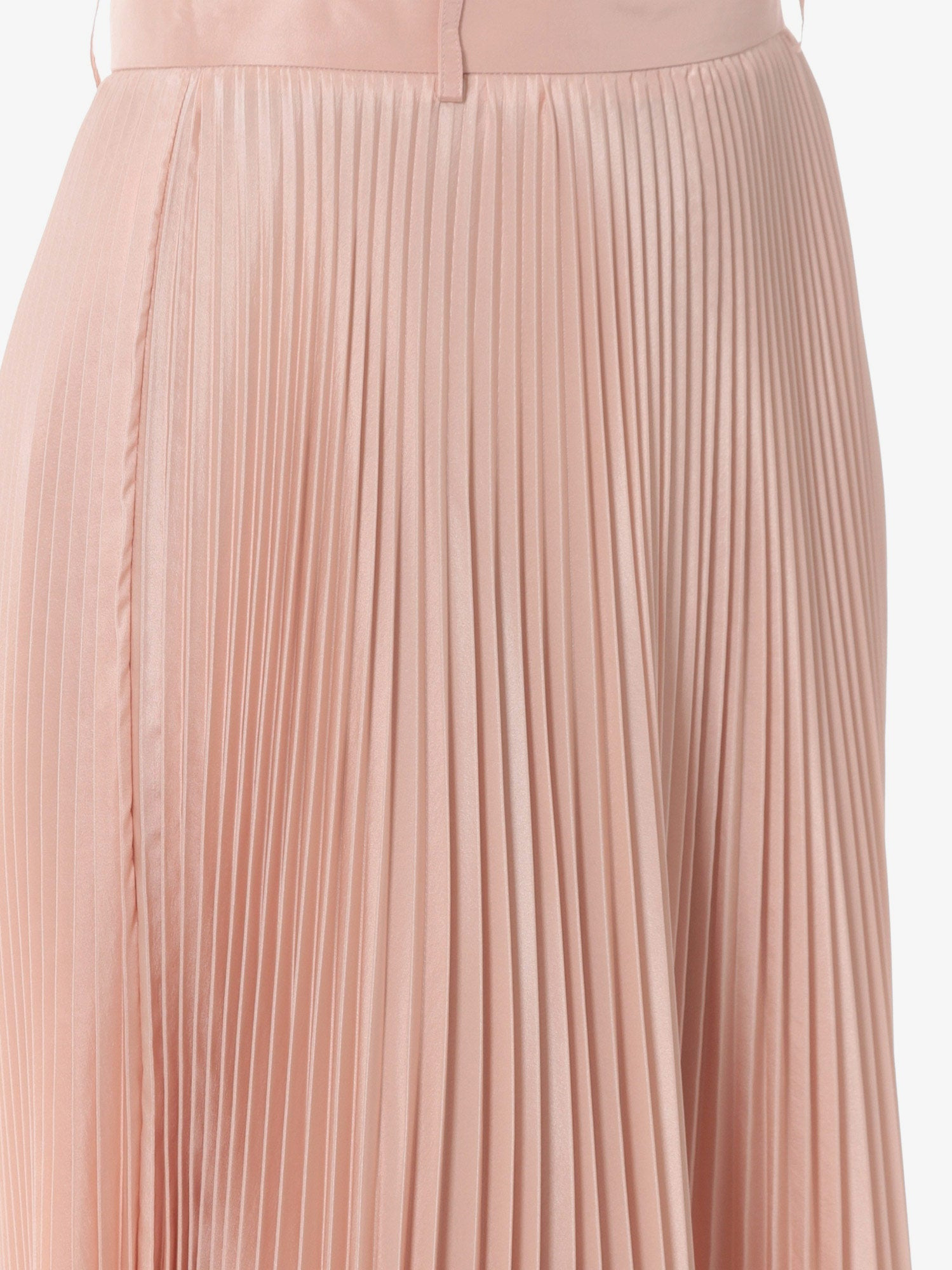 Distressed Fabric Pleated Skirt - 3