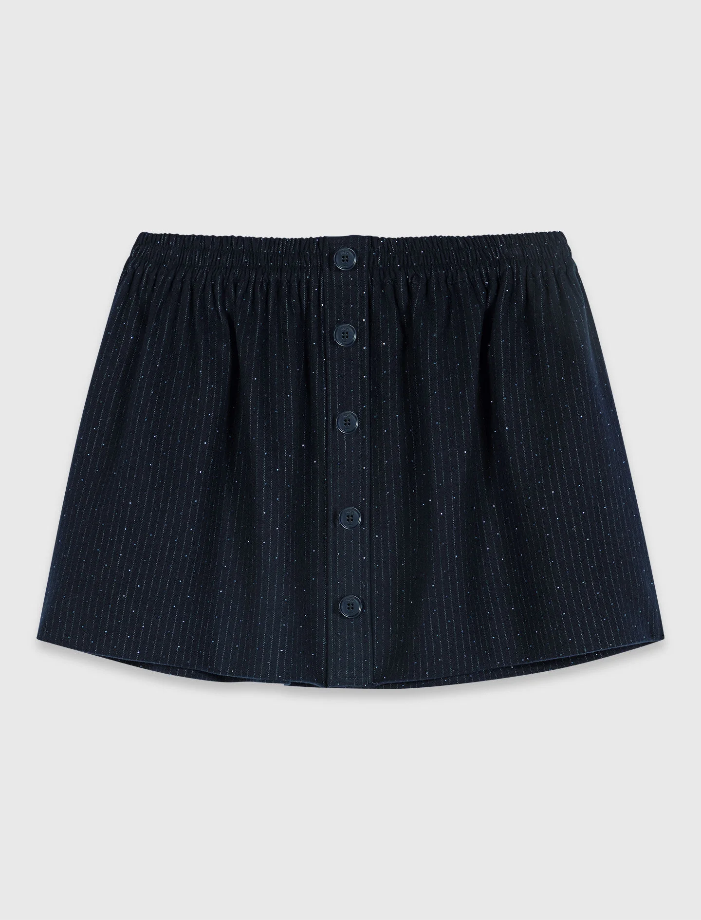 Short tailored rhinestone skirt - 1