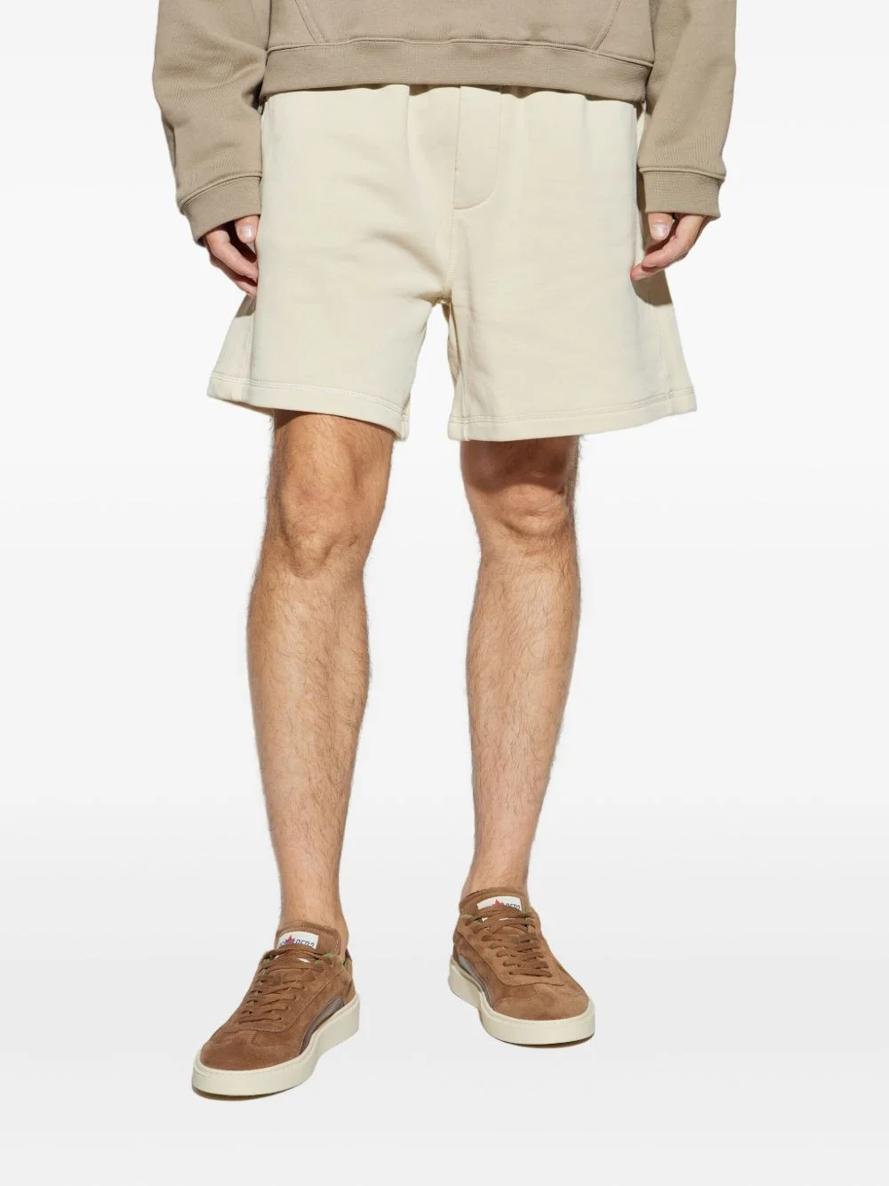 logo-embroidered track shorts - 1