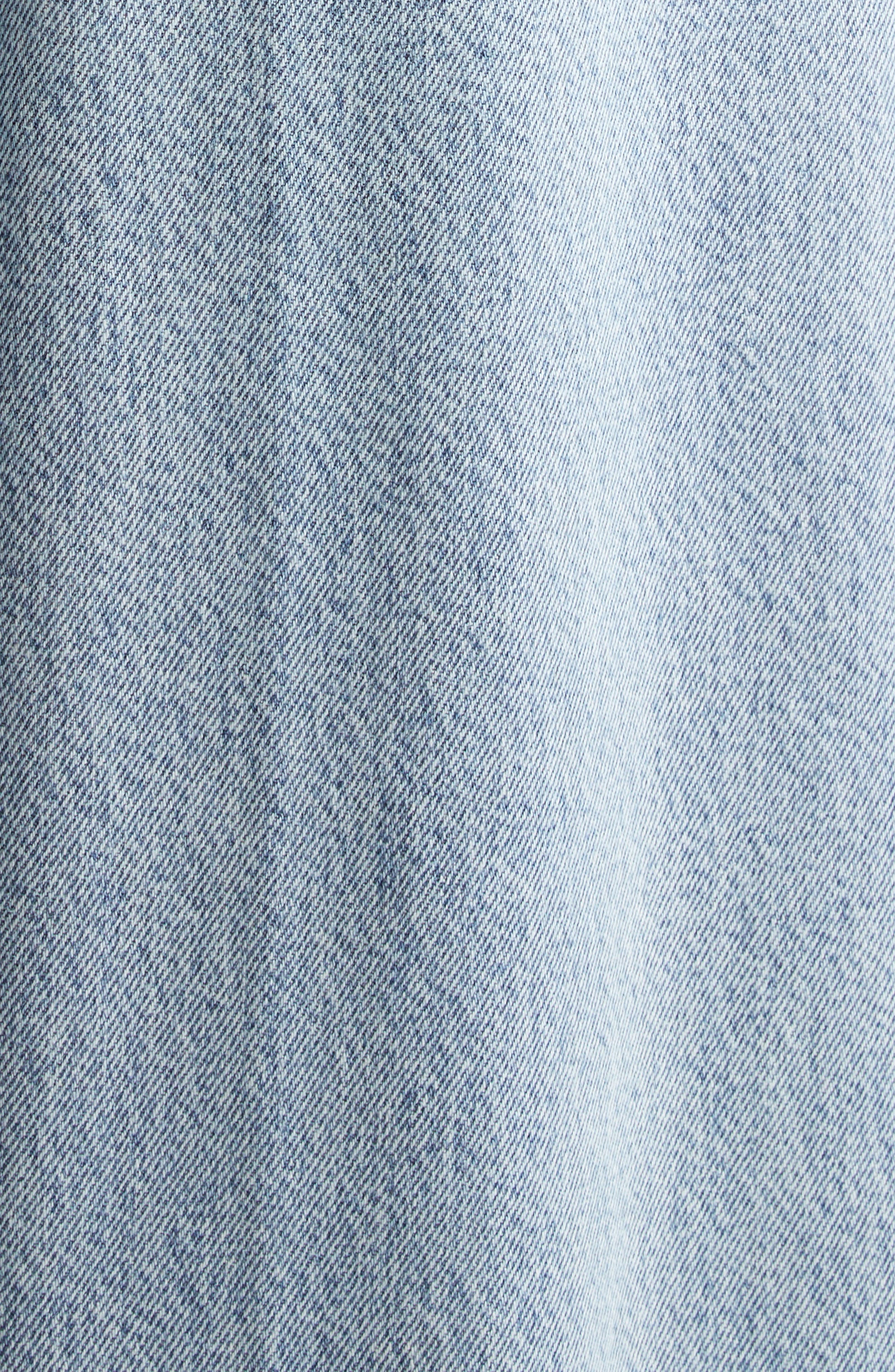 TOTEME Wide Leg Organic Cotton Jeans in Cool Blue at Nordstrom - 7
