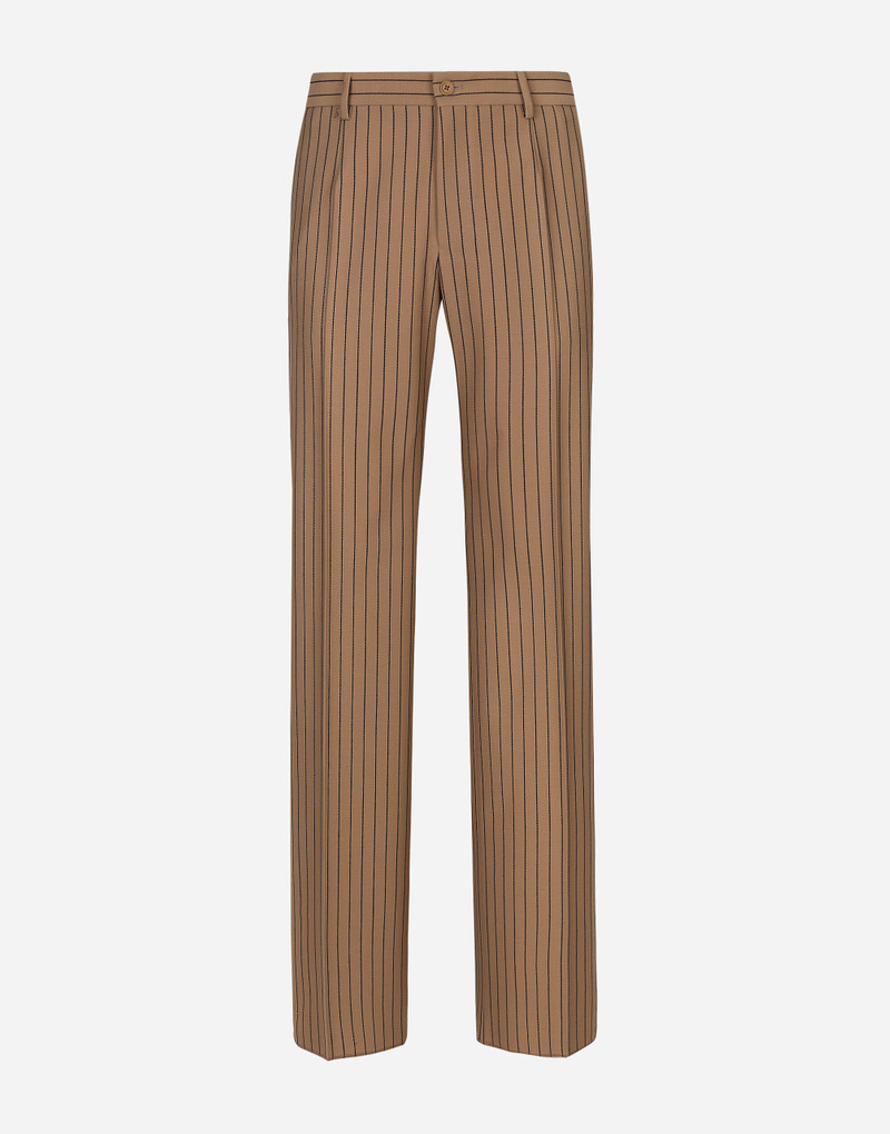 Straight-leg pinstripe pants 1