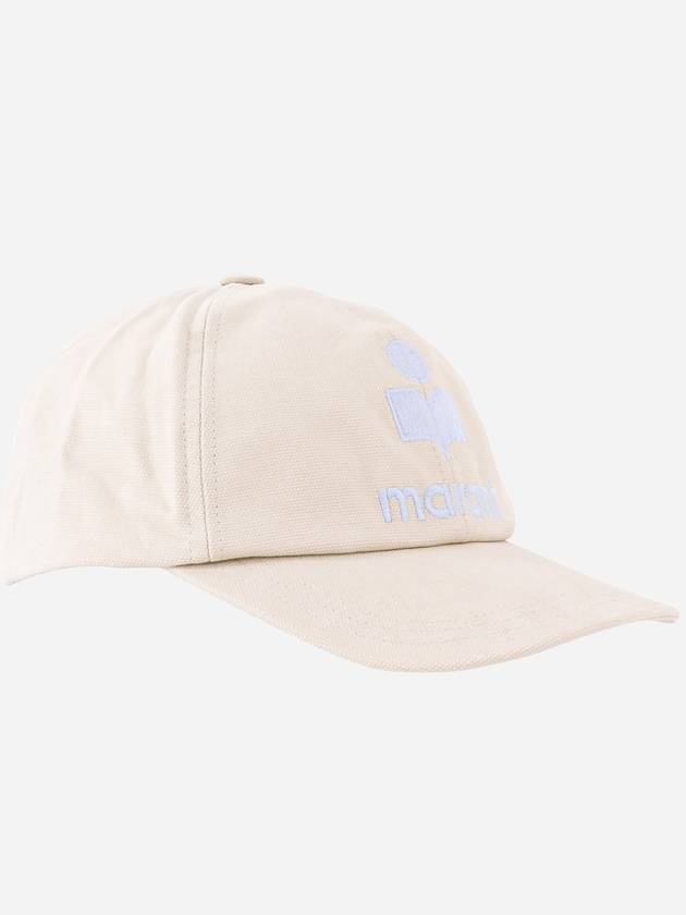 Tyron Logo Cotton Ball Cap Beige - 3