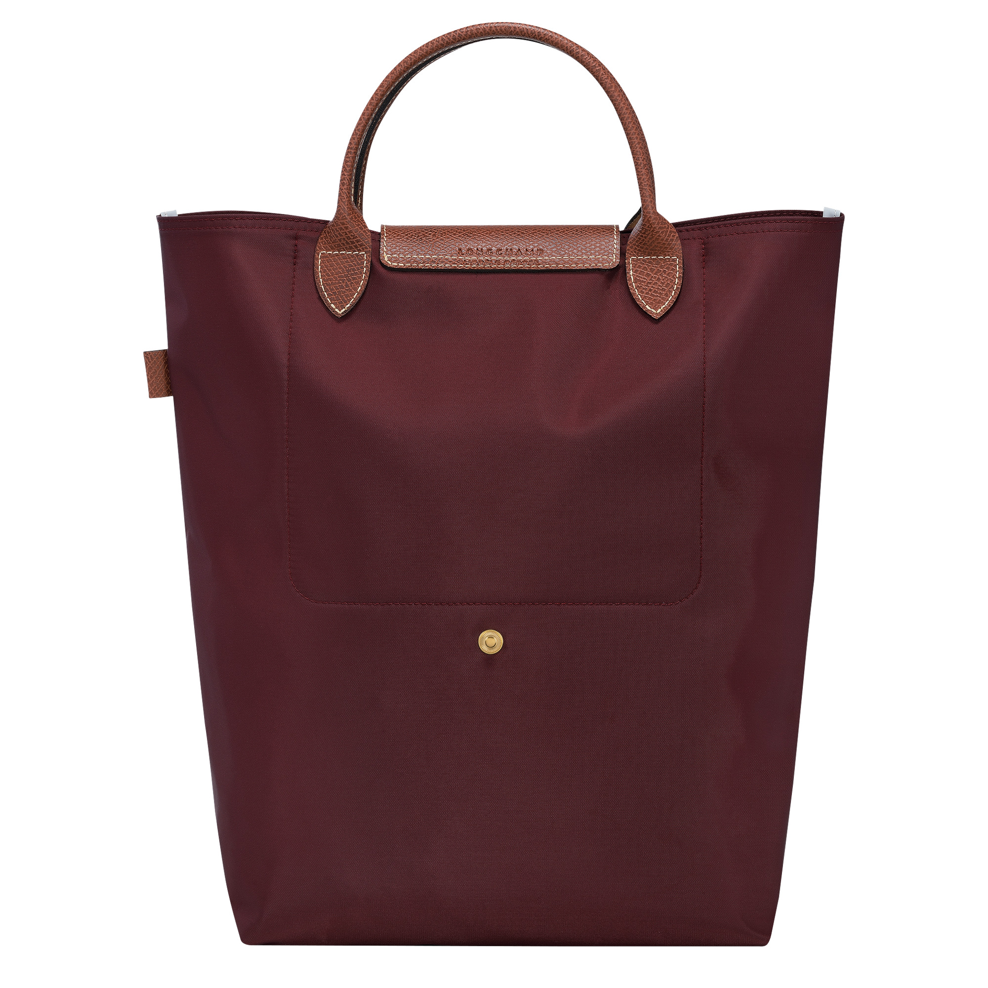 Le Pliage M Tote bag Burgundy - Canvas - 4