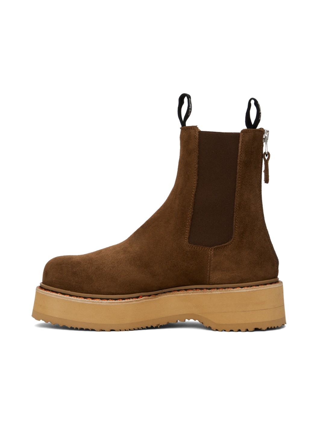 Brown Single Stack Chelsea Boots - 3