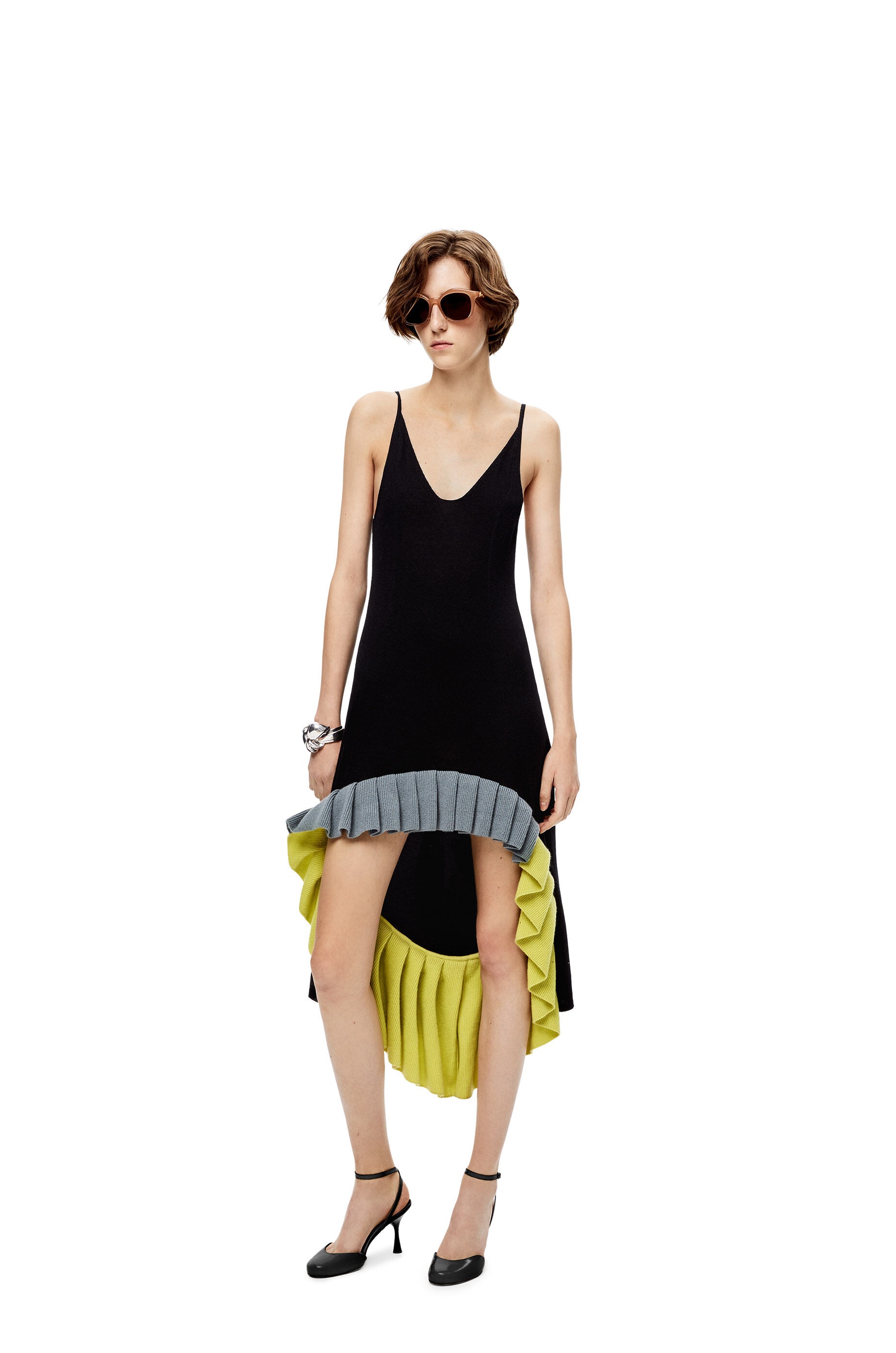 Ruffle knit dress in wool - 2