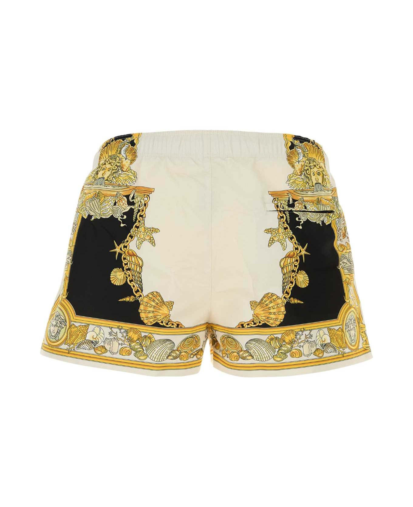 Printed Polyester Swimming Shorts - 2