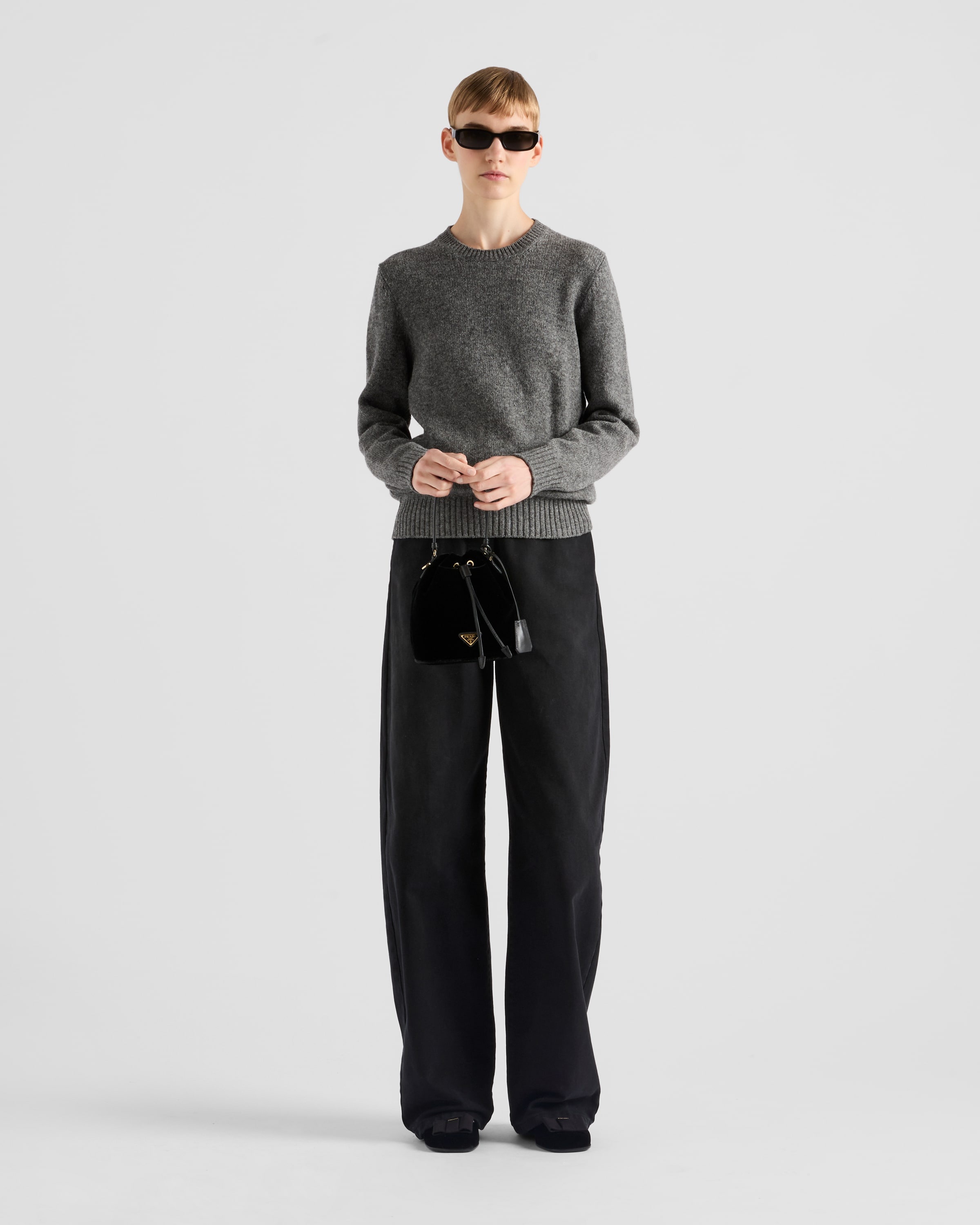 Prada Velvet mini-bag with nappa leather details | REVERSIBLE