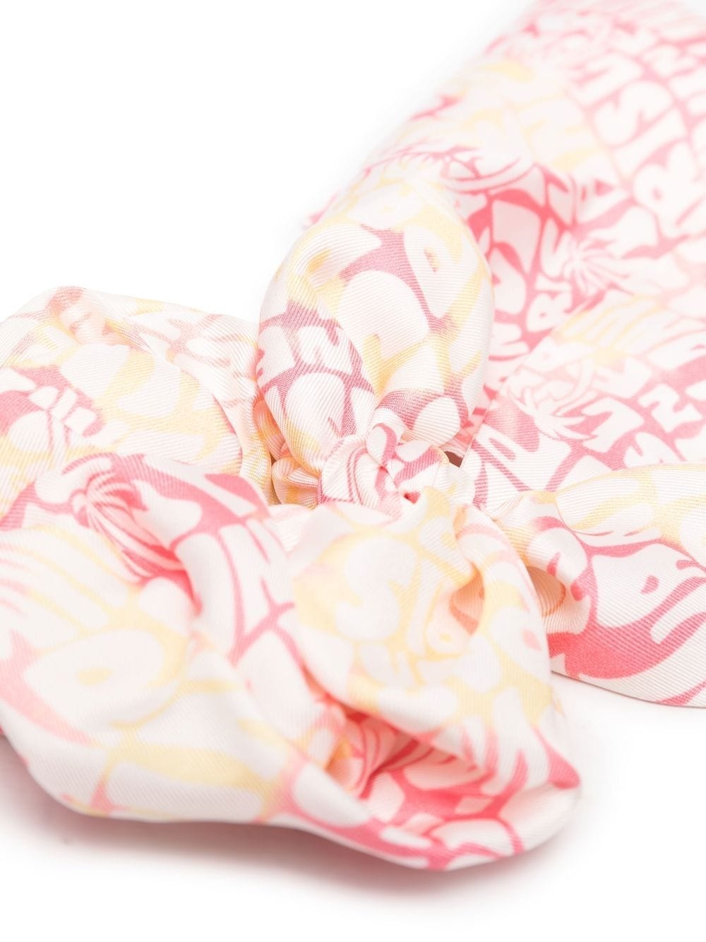logo-print knot-detailed scrunchie - 2