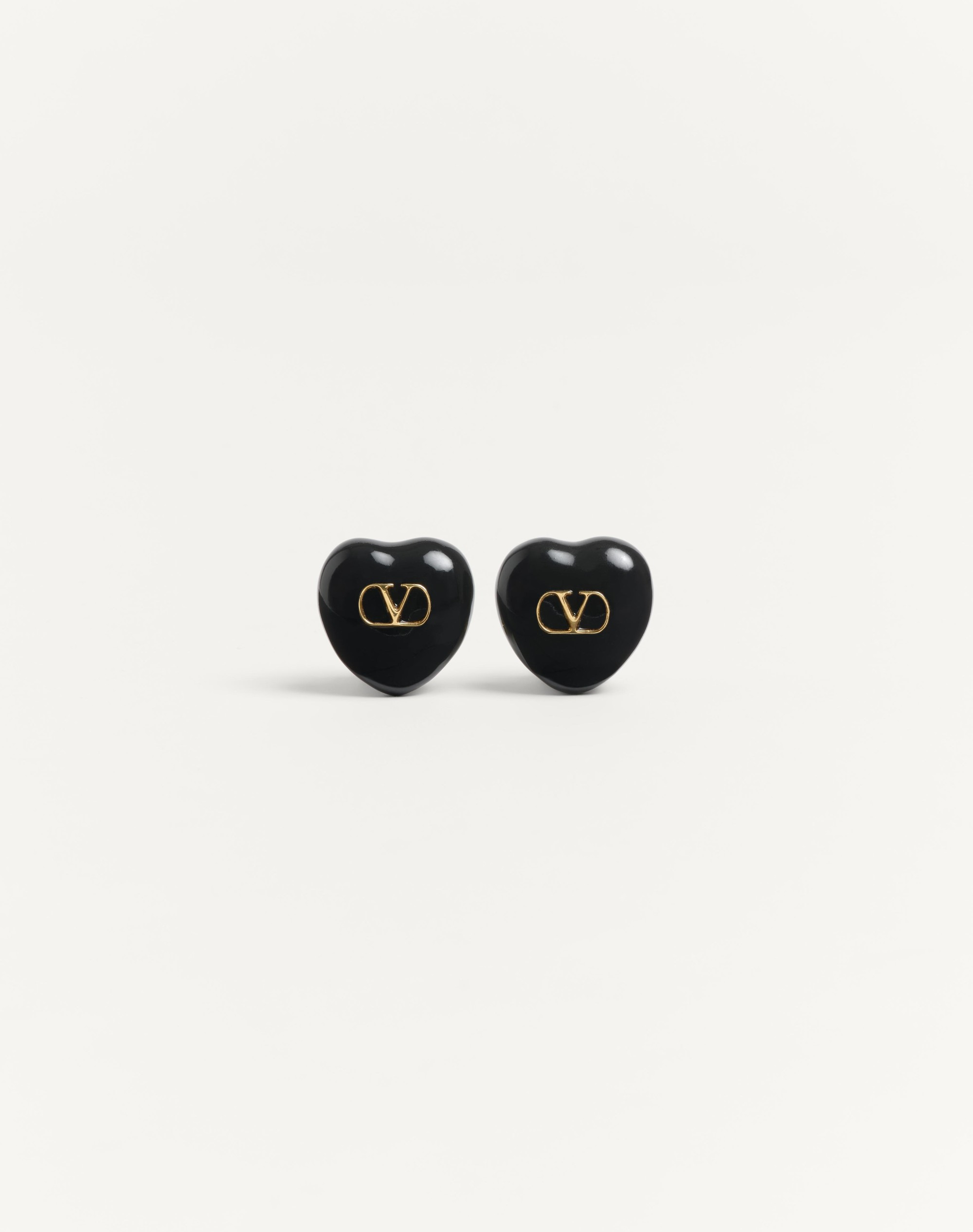 COEUR ROYAL EARRINGS IN METAL AND ENAMEL - 1