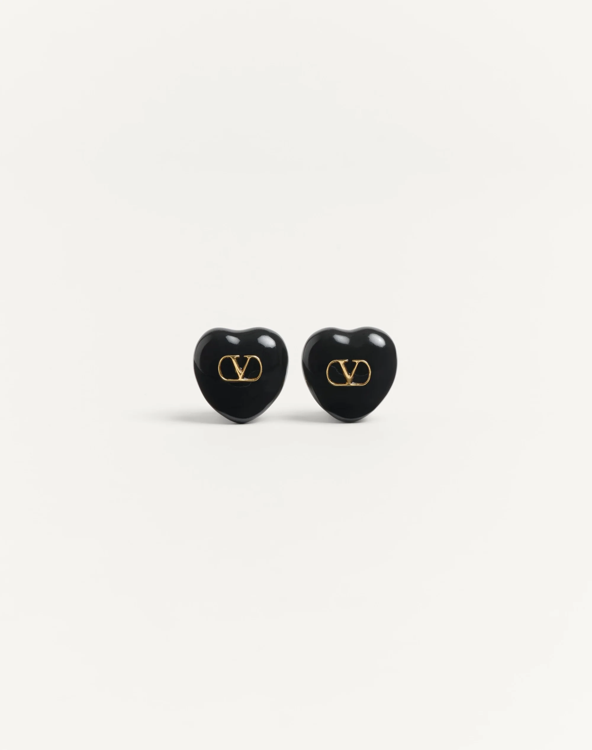 COEUR ROYAL EARRINGS IN METAL AND ENAMEL - 1