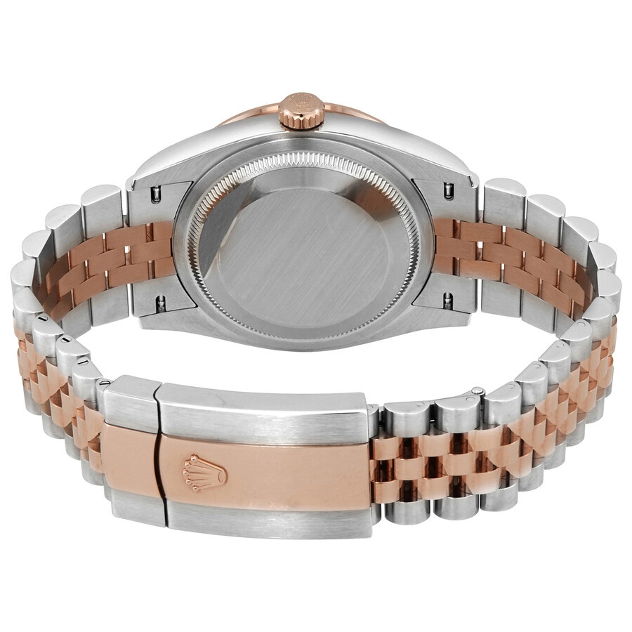 Rolex Datejust 36 Black Diamond Dial Automatic Men's Steel and 18k Everose Gold Jubilee Watch 126281 - 3