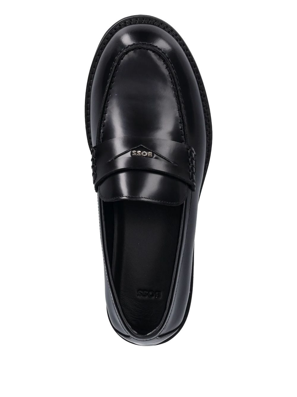 leather penny loafers - 3