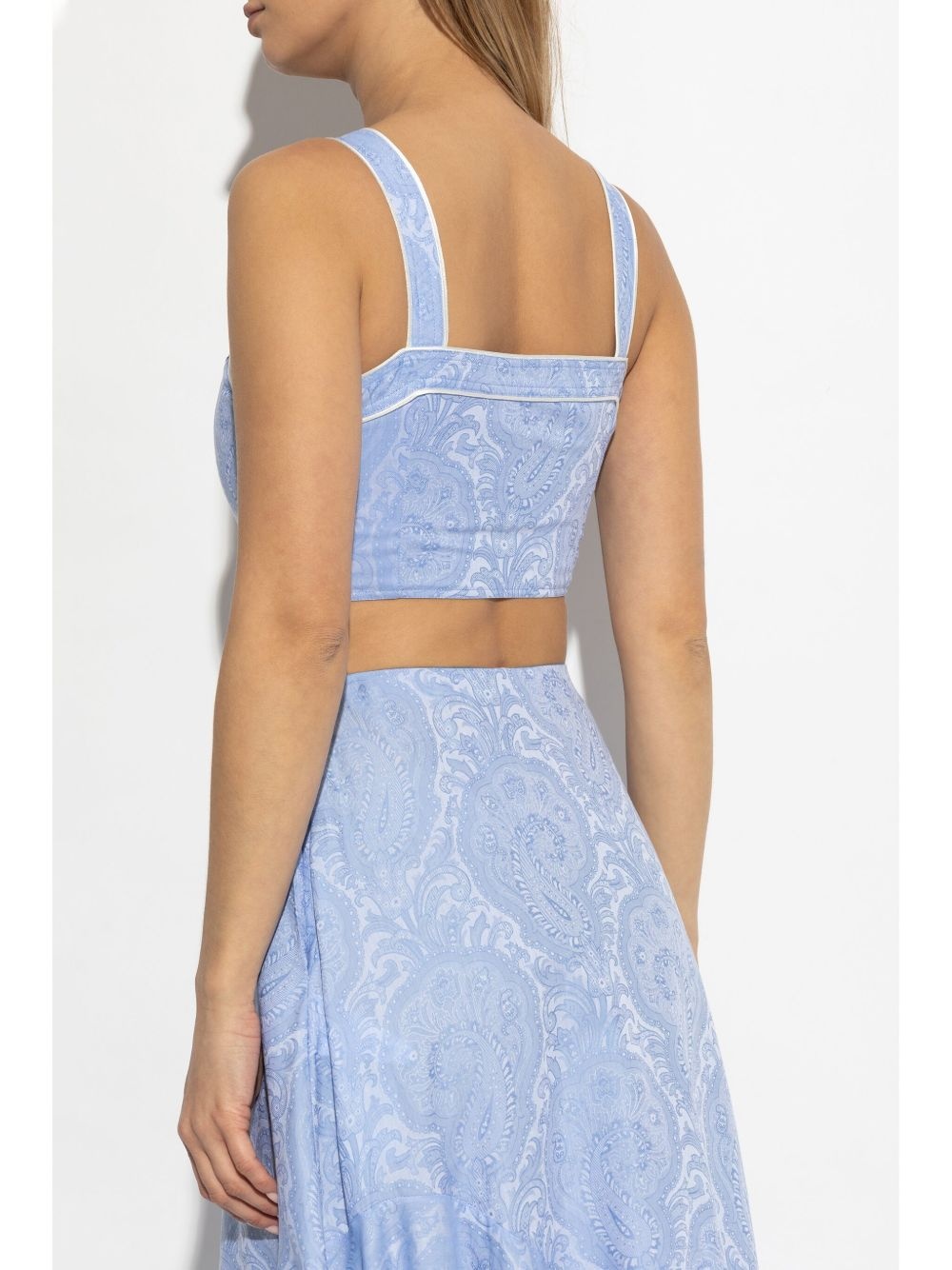 printed cropped top - 4