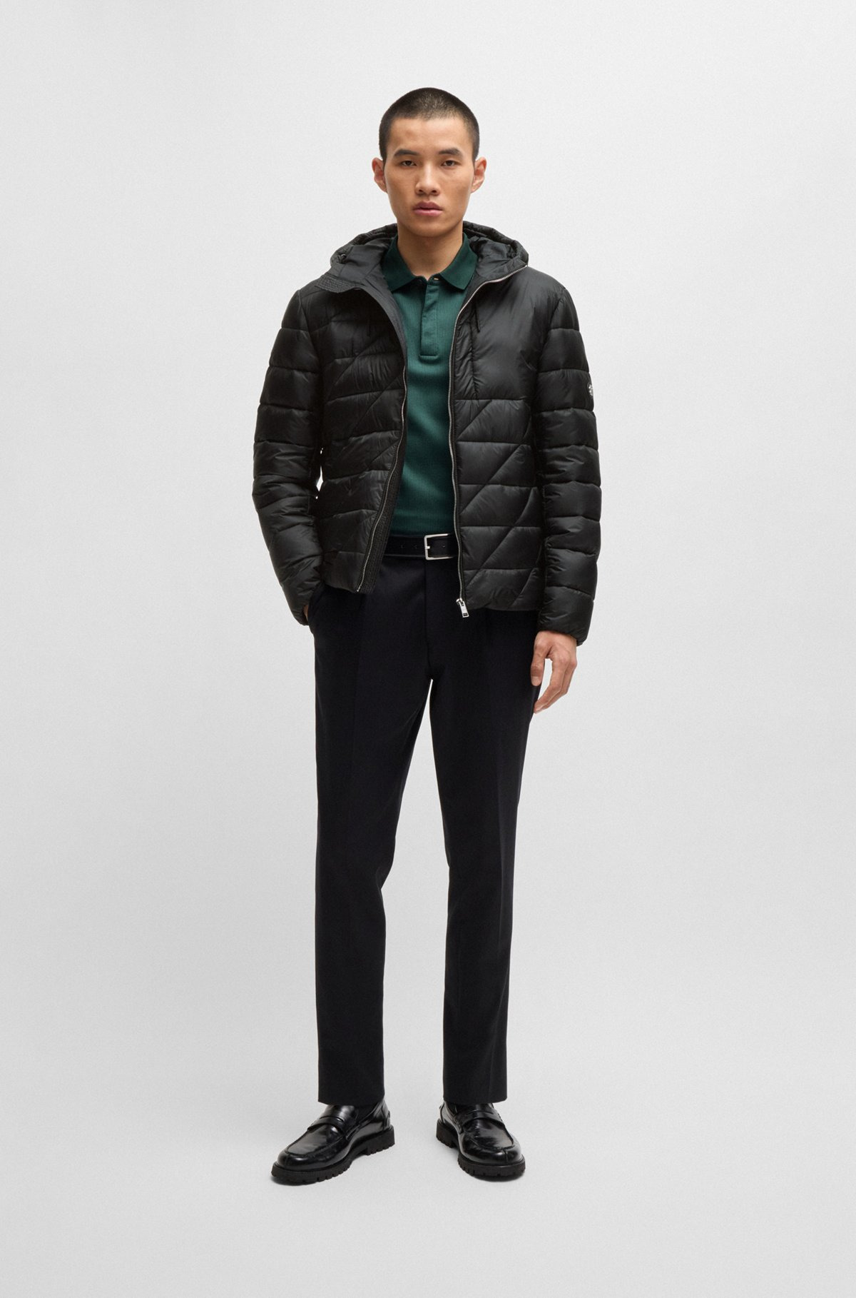 WATER-REPELLENT JACKET WITH DOUBLE B MONOGRAM - 3