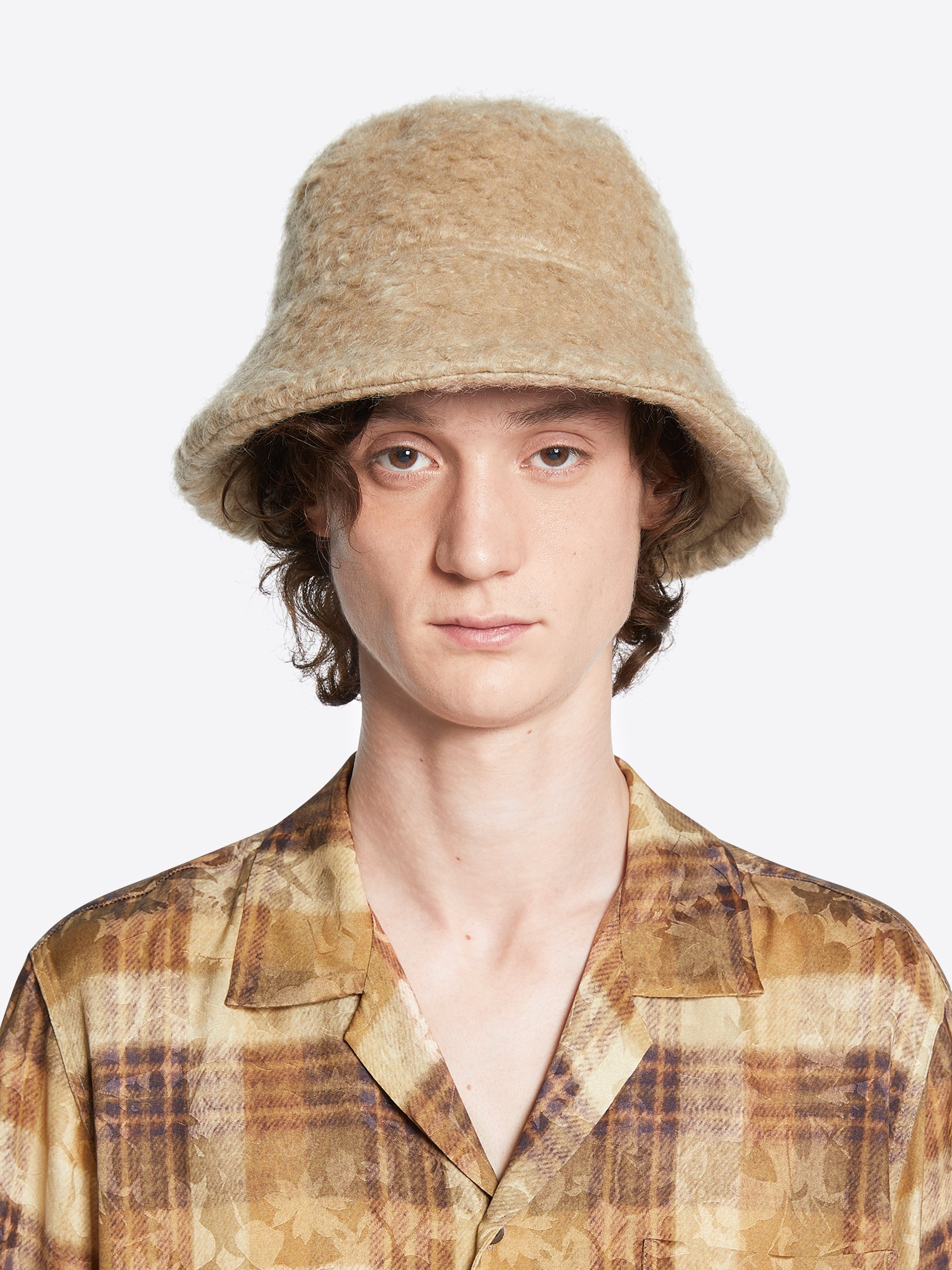 WOOL MOHAIR BUCKET HAT - 3