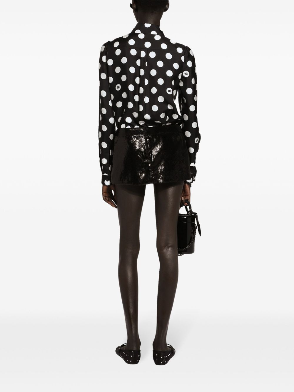 sequined low-rise miniskirt - 3