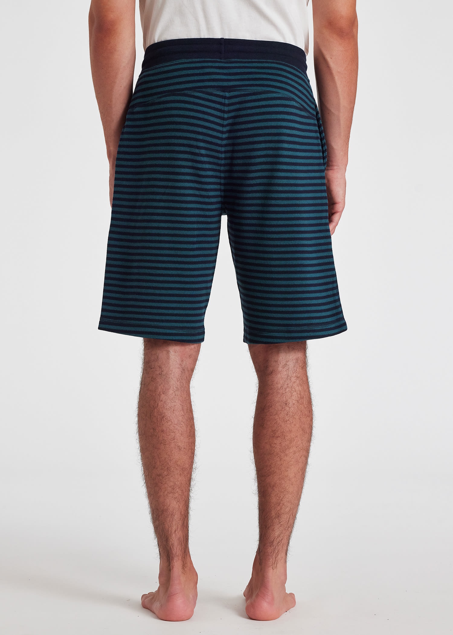 Stripe Jersey Lounge Shorts - 6