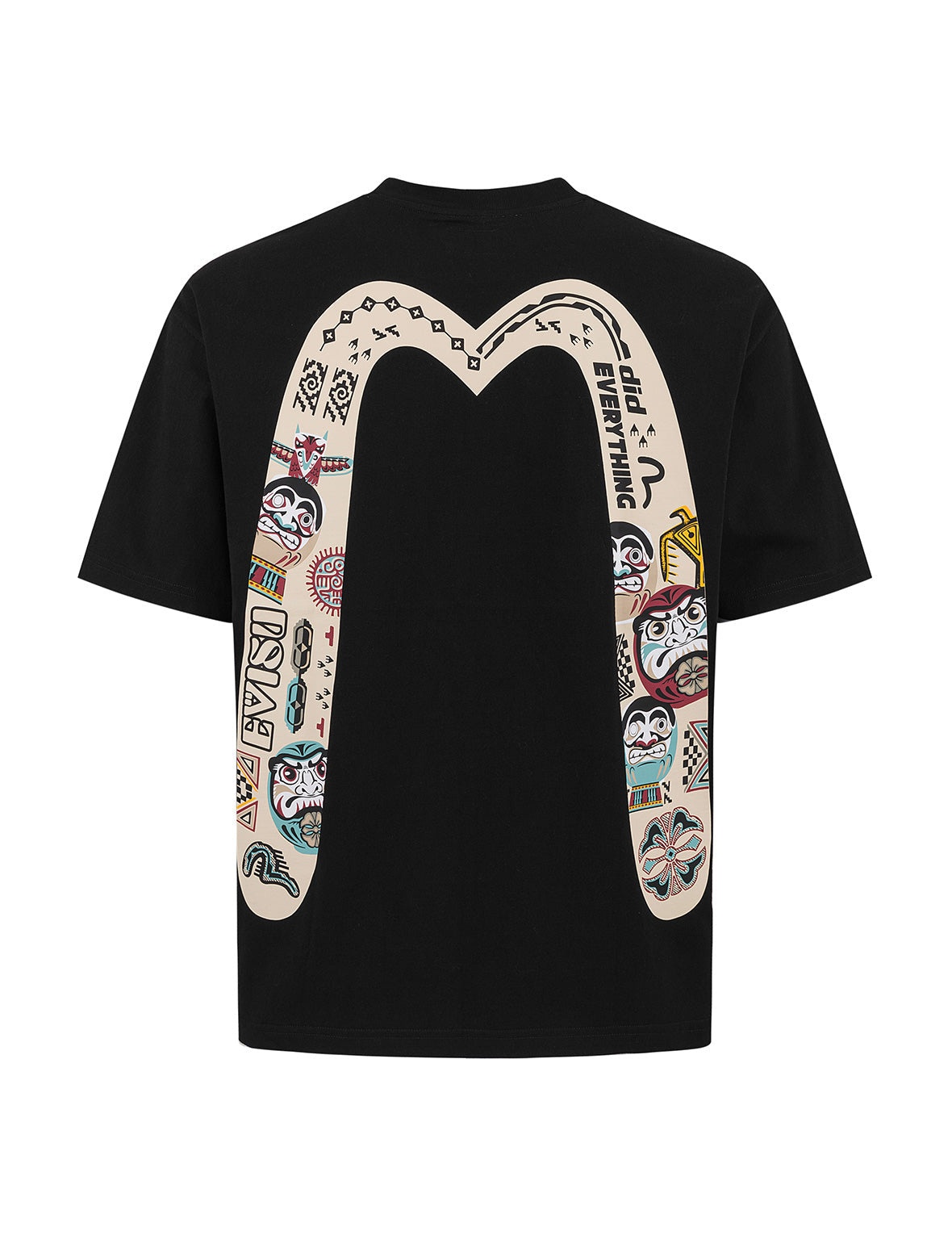 Slogan and Totem Daicock Print Relax Fit T-shirt - 13